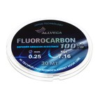 Леска монофильная ALLVEGA FX Fluorocarbon 100%, диаметр 0.25 мм, тест 7.16 кг, 30 м, прозрачная 9336032 - фото 9537066