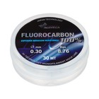 Леска монофильная ALLVEGA FX Fluorocarbon 100%, диаметр 0.30 мм, тест 8.76 кг, 30 м, прозрачная - фото 21867490