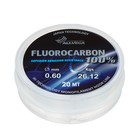 Леска монофильная ALLVEGA FX Fluorocarbon 100%, диаметр 0.60 мм, тест 26.12 кг, 20 м, прозрачная 9336038 - фото 2408039