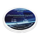 Леска монофильная ALLVEGA Fluorocarbon Hybrid, диаметр 0.08 мм, тест 0.85 кг, 30 м, флюорокарбон 65% - Фото 1