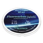 Леска монофильная ALLVEGA Fluorocarbon Hybrid, диаметр 0.12 мм, тест 1.98 кг, 30 м, флюорокарбон 65% - Фото 1