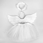 Карнавальный набор «Ангел», 3 предмета: юбка, ободок, крылья - фото 10060553