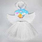 Карнавальный набор «Ангел», 3 предмета: юбка, ободок, крылья - фото 42630485