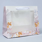 Пакет подарочный крафтовый с пластиковым окном, упаковка, «Самой нежной», 24 х 20 х 11 см - фото 6731048