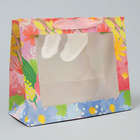 Пакет подарочный крафтовый с пластиковым окном, упаковка, «Ты прекрасна», 24 х 20 х 11 см - фото 6731055