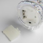 Светодиодная фигура «Прозрачная ёлка» 10 × 26 × 10 см, стекло, батарейки АААх3 (не в комплекте), свечение тёплое белое - Фото 3