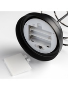 Светодиодная фигура «Ёлка чёрная» 12×25×12 см, металл, батарейки АААх3 (не в комплекте), свечение тёплое белое 9143341