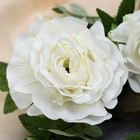Цветы искусственные "Роза галант" 8х62 см, белый - фото 7795784