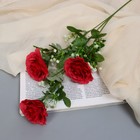 Цветы искусственные "Роза галант" 8х62 см, красный - фото 10060671
