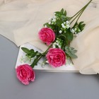 Цветы искусственные "Роза Амория" 7х62 см, ярко-розовый - фото 287695239