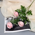 Цветы искусственные "Роза Амория" 7х62 см, светло-розовый - фото 287718331