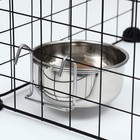 Миска, 600 мл, с креплением, металл - Фото 2