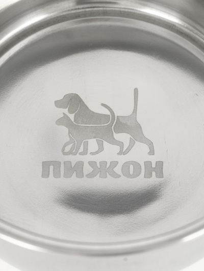Миска, 600 мл, с креплением, металл