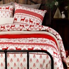 Постельное бельё 1,5сп Ночь Нежна Сканди , цвет красный, размер 145х215, 150х214, 70х70см 2шт, поплин 105гм, 100% хлопок - Фото 2