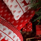 Постельное бельё 1,5сп Ночь Нежна Сканди , цвет красный, размер 145х215, 150х214, 70х70см 2шт, поплин 105гм, 100% хлопок - Фото 3