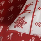 Постельное бельё 1,5сп Ночь Нежна Сканди , цвет красный, размер 145х215, 150х214, 70х70см 2шт, поплин 105гм, 100% хлопок - Фото 5