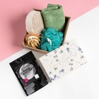 Подарочный набор «Этель» Eucaliptus полотенце 30×60 см, мочалка, массажёр - Фото 1