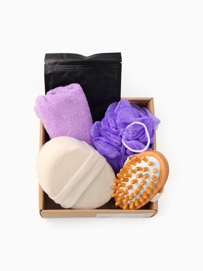 Подарочный набор «Этель. Ты космос», полотенце 30×60 см, мочалка, массажёр