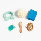 Набор подарочный «Этель» Soap party, полотенце, мочалка, расчёска - Фото 2