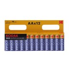 Батарейка алкалиновая Kodak Max, AA, LR6-12BL, 1.5В, блистер, 12 шт. - фото 51323482