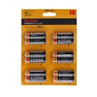 Батарейка алкалиновая Kodak Xtralife, AA, LR6-12BL, 1.5В, блистер, 12 шт. - фото 319119881