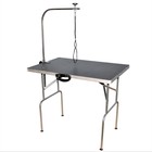 Стол универсальный СВУ-12 для груминга, резиновая столешница, 900×600×750 мм, черный - Фото 2