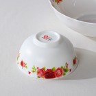 Набор салатников Доляна «Поэзия роз», 7 предметов: 6 шт: d=11 см, 1 шт: d=20 см, стеклокерамика - Фото 4