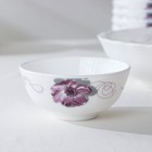 Набор салатников Доляна «Сиреневое блаженство», 7 предметов: 6 шт: d=11 см, 1 шт: d=20 см, стеклокерамика - Фото 3