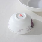 Набор салатников Доляна «Сиреневое блаженство», 7 предметов: 6 шт: d=11 см, 1 шт: d=20 см, стеклокерамика - Фото 4