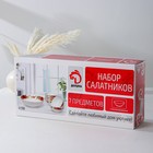 Набор салатников Доляна «Сиреневое блаженство», 7 предметов: 6 шт: d=11 см, 1 шт: d=20 см, стеклокерамика - Фото 5