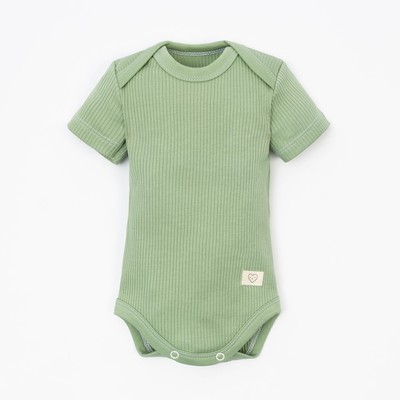 Боди детское «Крошка Я» BASIC LINE, рост 68-74 см, зелёное