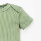 Боди детское Крошка Я BASIC LINE, рост 80-86 см, зелёное - Фото 3