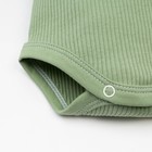 Боди детское Крошка Я BASIC LINE, рост 80-86 см, зелёное - Фото 6