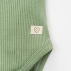 Боди детское Крошка Я BASIC LINE, рост 86-92 см, зелёное - Фото 4