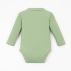 Боди с длинным рукавом Крошка Я, BASIC LINE, рост 62-68 см, цвет зелёный - Фото 7