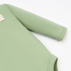 Боди с длинным рукавом Крошка Я, BASIC LINE, рост 68-74 см, цвет зелёный - Фото 4