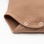 Боди с длинным рукавом Крошка Я, BASIC LINE, рост 62-68 см, цвет коричневый 9235760