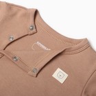 Боди с длинным рукавом Крошка Я, BASIC LINE, рост 68-74 см, цвет коричневый - Фото 2