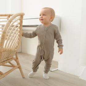 Комбинезон Крошка Я, BASIC LINE, рост 62-68 см, цвет бежевый 9235799