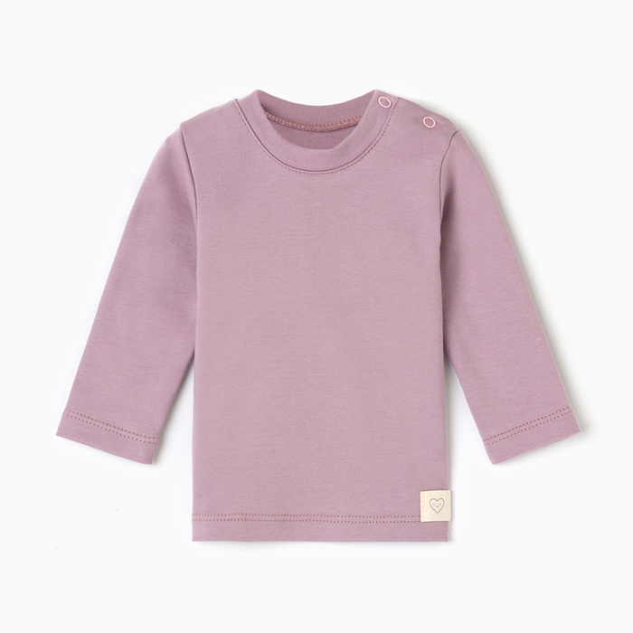 Лонгслив Я BASIC LINE, рост 62-68 см, розовый - Фото 1