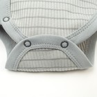 Боди с длинным рукавом Крошка Я, BASIC LINE, рост 86-92 см, полоска серая - фото 24352320