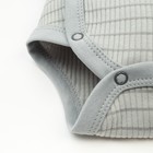 Боди с длинным рукавом Крошка Я, BASIC LINE, рост 86-92 см, полоска серая - фото 24352321