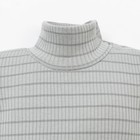 Боди-водолазка Крошка Я BASIC LINE, рост 62-68 см, полоска серая - Фото 2
