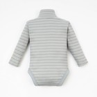 Боди-водолазка Крошка Я BASIC LINE, рост 62-68 см, полоска серая - Фото 7