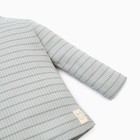 Лонгслив Крошка Я BASIC LINE, рост 62-68 см, полоска серая - Фото 3