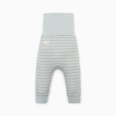 Ползунки - штанишки «Крошка Я» BASIC LINE, рост 74-80 см, полоска серая