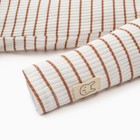 Боди-водолазка Крошка Я BASIC LINE, рост 68-74 см, полоска бежевая - Фото 8