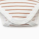 Боди-водолазка Крошка Я BASIC LINE, рост 86-92 см, полоска бежевая - Фото 9