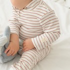 Боди-водолазка Крошка Я BASIC LINE, рост 86-92 см, полоска бежевая - Фото 4