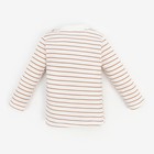 Лонгслив Крошка Я BASIC LINE, рост 62-68 см, полоска бежевая - Фото 7